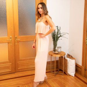 NWT Light Pink Pleated Jumpsiut